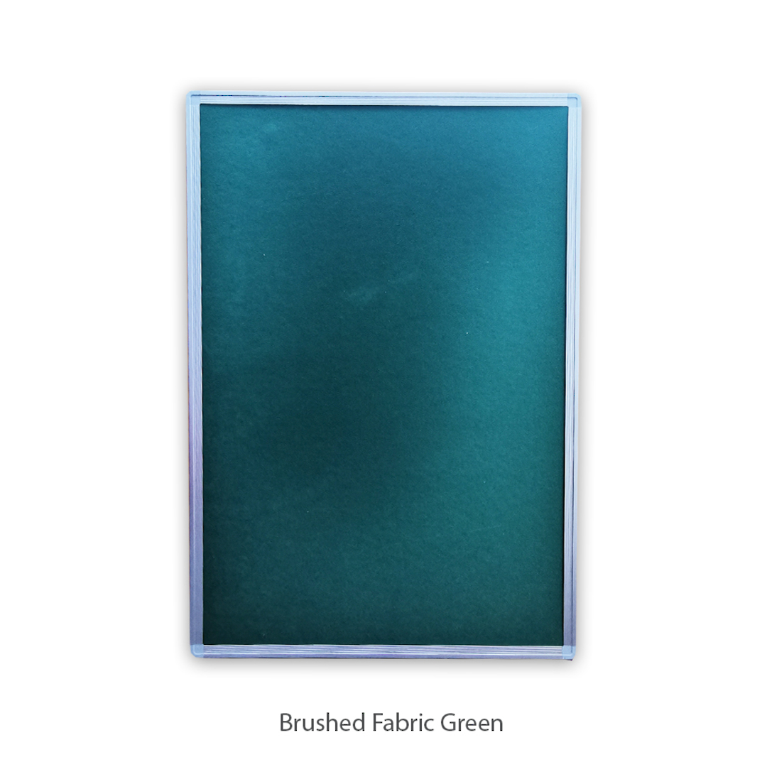 Pinboard | Aluminium Frame | 600 x 900mm | Brushed Fabric Green image 0